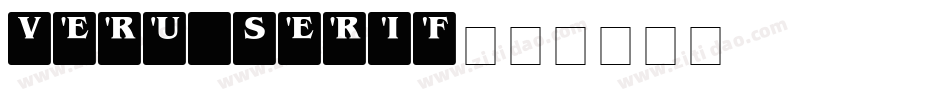 Veru Serif字体转换